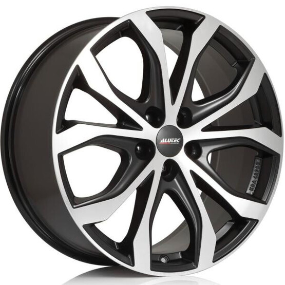 Диск Alutec W10X 18x8 5x112 ET53 DIA66.6 RACING BLACK FRONT POLISHED