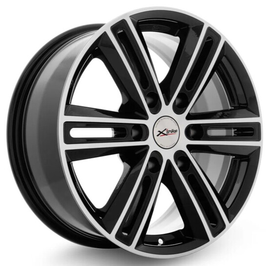 Диск X'trike X-124 17x7.5 6x139.7 ET25 DIA100.1 BK/FP
