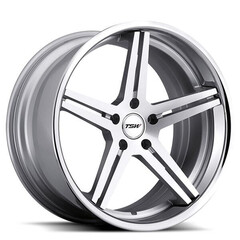 Диск Tsw Mirabeau 19x8 5x112 ET45 DIA72.3 SILVER MACHINE FACE CHROME STAINLESS LIP