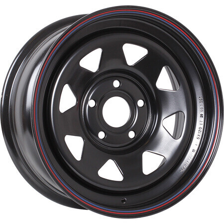 Диск Off-Road-Wheels Black 15x8 5x114.3 ET-19 DIA84.1 ЧЕРНЫЙ (ТРЕУГ. МЕЛКИЙ)
