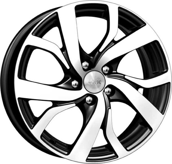 Диск K&K Палермо 15x6 5x108 ET50 DIA63.3 АЛМАЗ ЧЕРНЫЙ