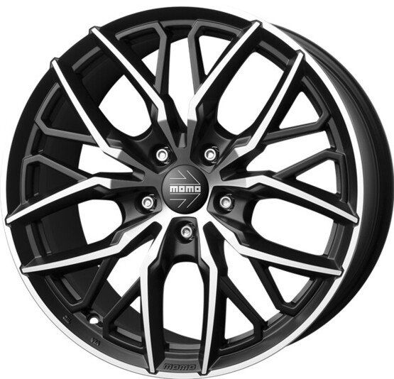 Диск Momo Spider 19x8.5 5x112 ET30 DIA66.6 MATT BLACK-POLISHED