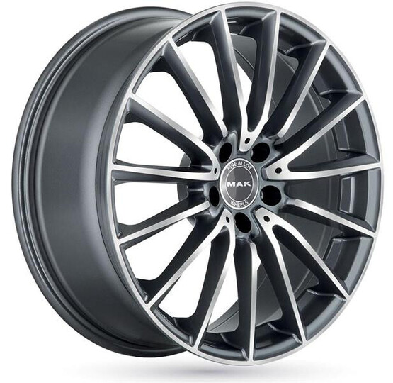 Диск Mak Komet 17x7.5 5x112 ET36 DIA66.6 GUN METALLIC MIRROR FACE