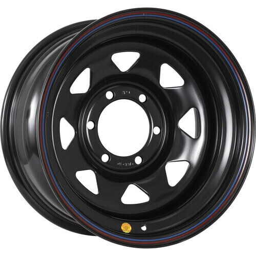 Диск Off-Road-Wheels Black 15x8 6x139.7 ET-25 DIA110.1 ЧЕРНЫЙ