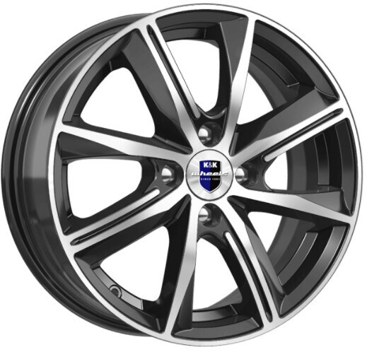 Диск K&K Арнар 15x6 4x100 ET45 DIA67.1 АЛМАЗ ЧЕРНЫЙ