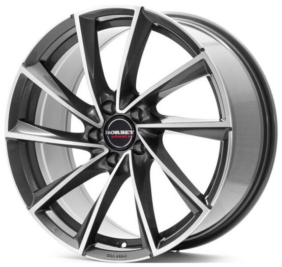 Диск Borbet Vtx 19x8.5 5x112 ET20 DIA66.6 GRAPHITE POLISHED