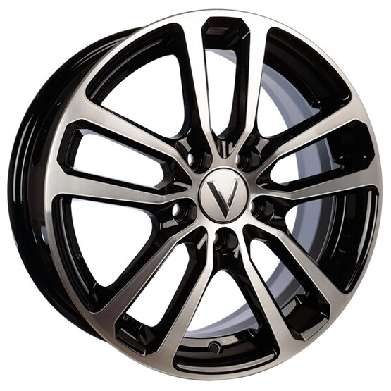 Диск Вектор B209 15x6 5x114.3 ET46 DIA67.1 АЛМАЗ ЧЕРНЫЙ