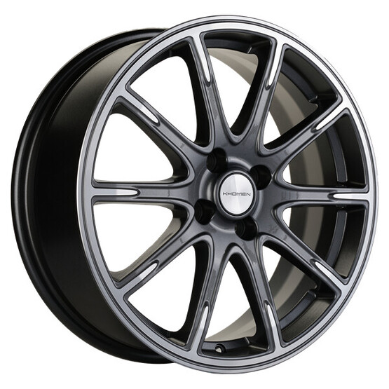 Диск Khomen 1707 17x6.5 4x100 ET50 DIA60.1 GRAY-FP