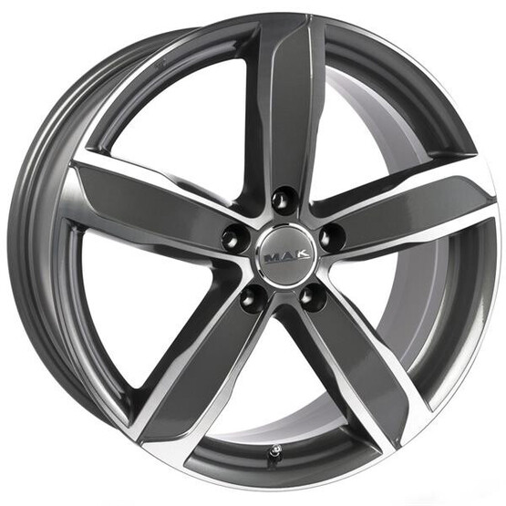 Диск Mak Stadt 18x8 5x112 ET50 DIA57.1 GUN METALLIC-MIRROR FACE
