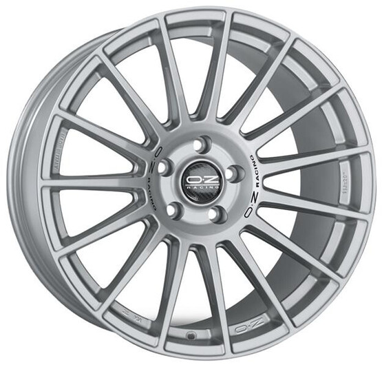Диск Oz Superturismo Lm 18x8 5x112 ET35 DIA75.1 MATT RACE SILVER BLACK LETTERING