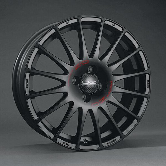 Диск Oz Superturismo Gt 17x8 5x112 ET35 DIA75.1 MATT BLACK RED LETTERING