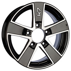 Диск Вектор K97 16x6 5x139.7 ET40 DIA98 АЛМАЗ ЧЕРНЫЙ