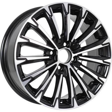 Диск Kdw Kd1610 16x6.5 5x108 ET50 DIA63.3 BLACK_FRONT_POLISHED