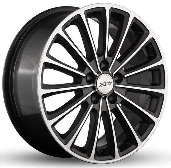 Диск X'trike X-136 17x7 5x110 ET45 DIA63.3 BKM/FP