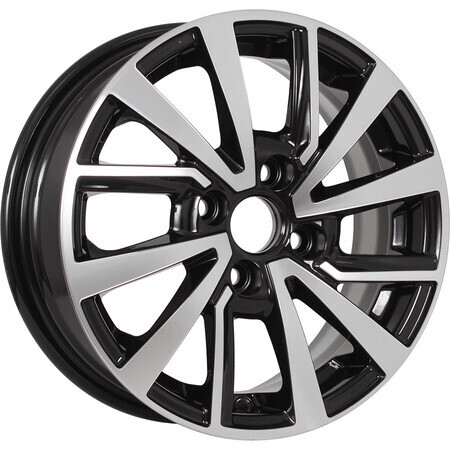 Диск Kdw Kd1430 14x5.5 4x98 ET35 DIA58.6 BLACK_FRONT_POLISHED