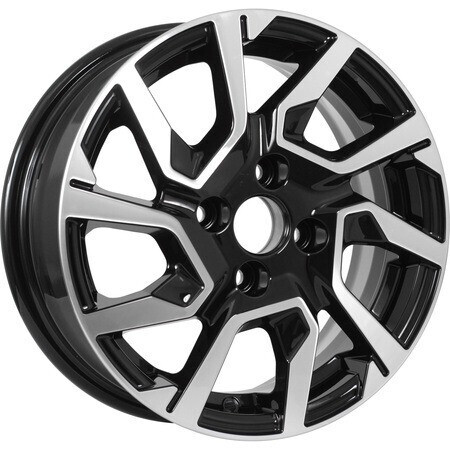 Диск Kdw Kd1420 14x5.5 4x98 ET35 DIA58.6 BLACK_FRONT_POLISHED