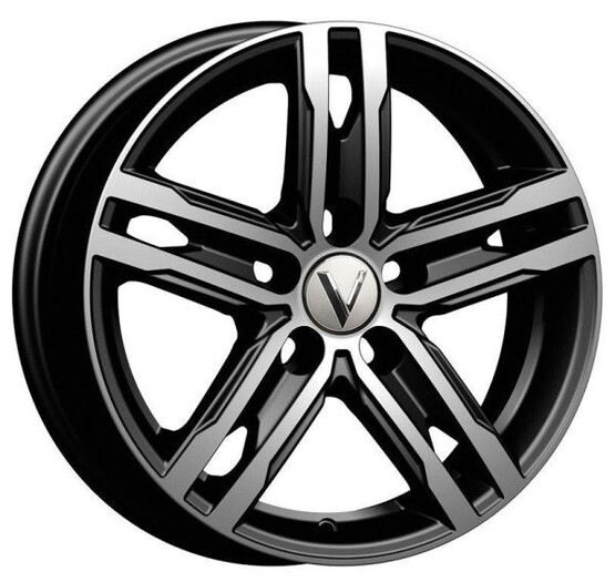 Диск Вектор B178 15x6 5x100 ET43 DIA57.1 АЛМАЗ ЧЕРНЫЙ