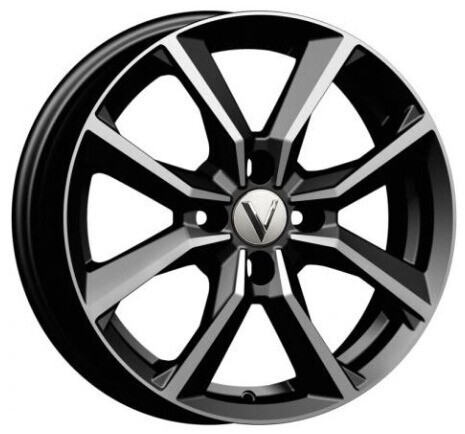 Диск Вектор B271 16x6 4x98 ET37 DIA58.5 АЛМАЗ ЧЕРНЫЙ