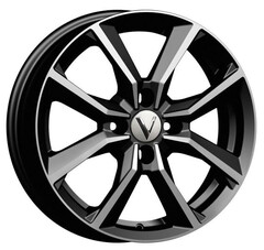 Диск Вектор B283 15x6 4x100 ET43 DIA67.1 АЛМАЗ ЧЕРНЫЙ