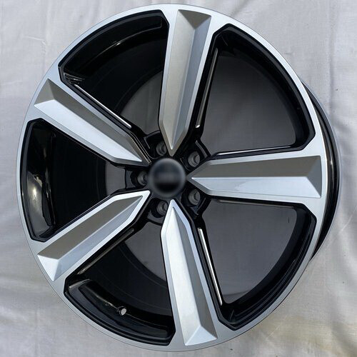 Диск Replica Fr A431 20x9 5x112 ET37 DIA66.4 BLACK MACHINED FACE + MILLING LINE